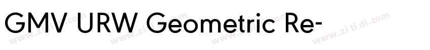GMV URW Geometric Re字体转换